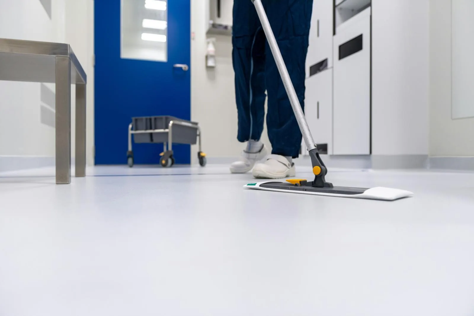 Commercial floor mopping